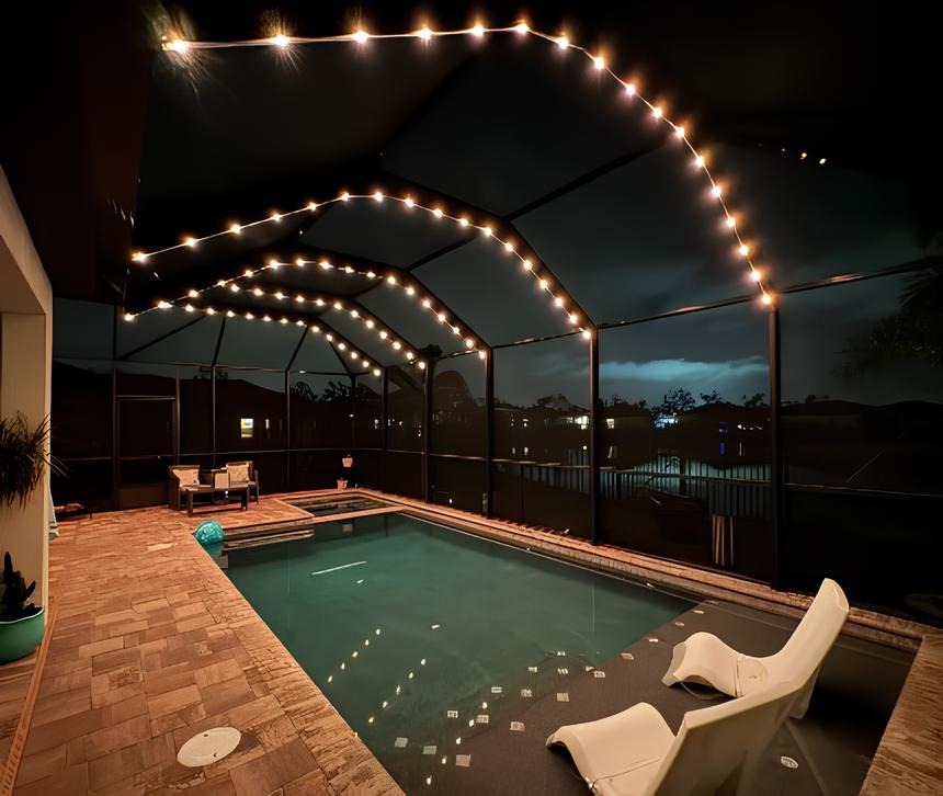 Pool Cage Lighting