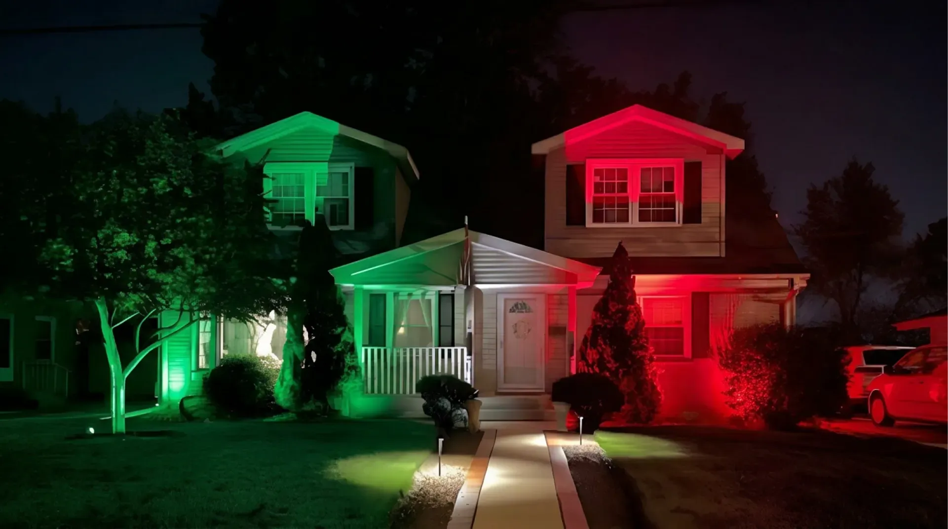 Elegant Residential Outdoor Color Changing Landscape Lighting