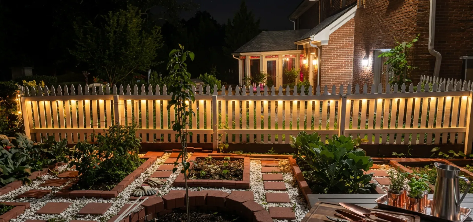 Fence After Lighting