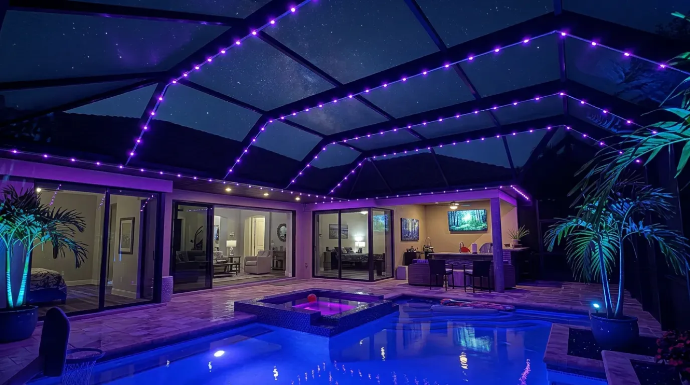 Municipal Pool Cage Lighting Installation Excellence