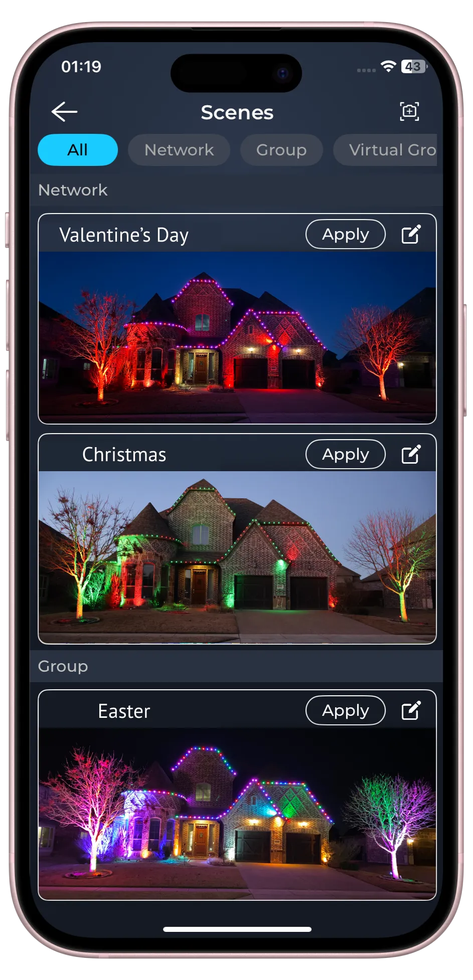 BlueRoots Smart Lighting Presets