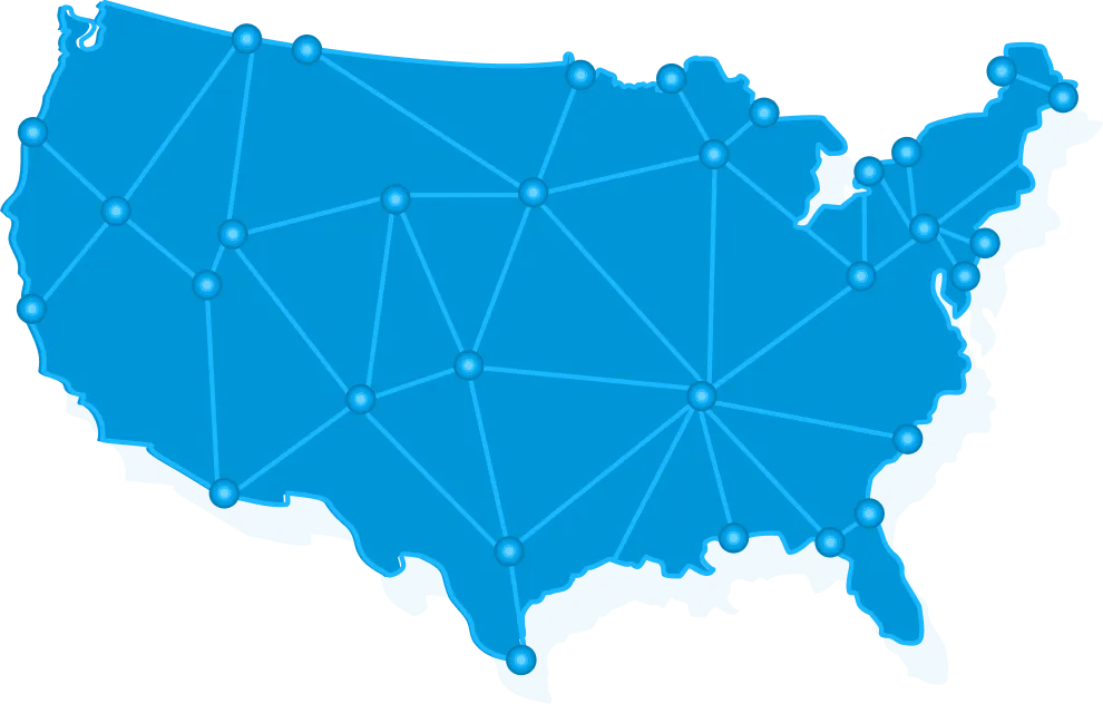 BlueHopper Municipal Projects USA Cities Map Coverage