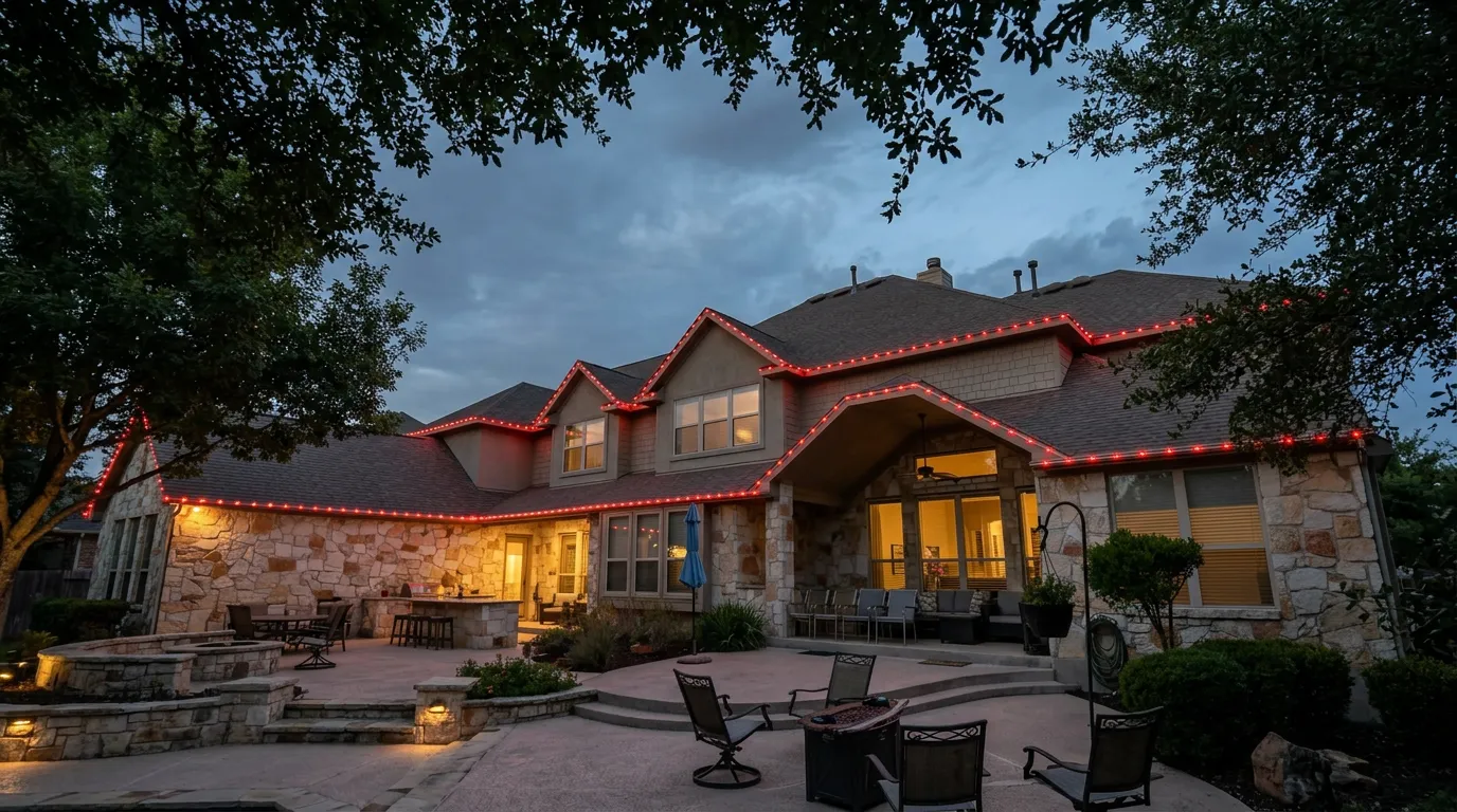 residential roofline valentine lighting